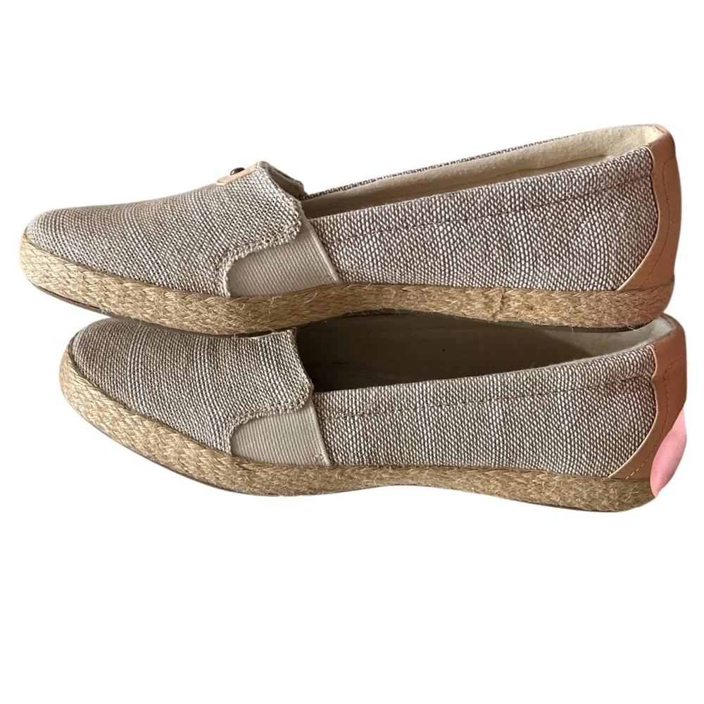 Grasshopper Ortholite Sz 11 Espadrilles Metallic Resortwear Preppy Old Money Tan
